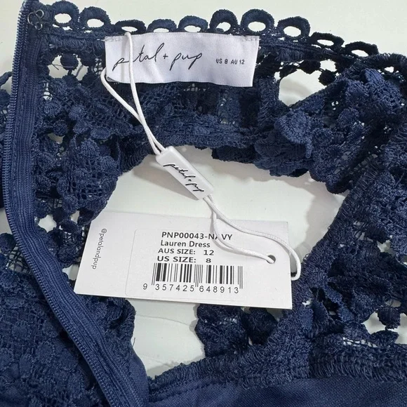 Petal & Pup Lauren Navy Dress Size Size 8 - Picture 10 of 11